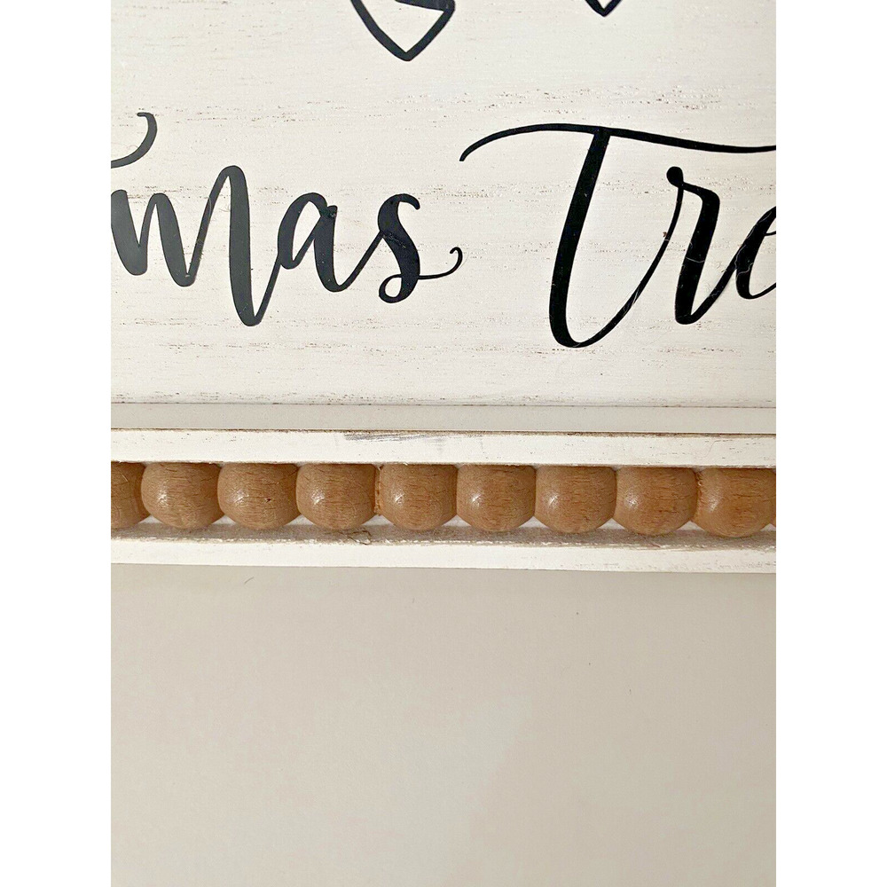 Christmas Sign Rustic Wooden Fresh Cut Trees Holiday Xmas Decor Farmhouse 16x10" - Picture 4 of 6